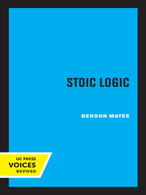 cover image of Stoic Logic